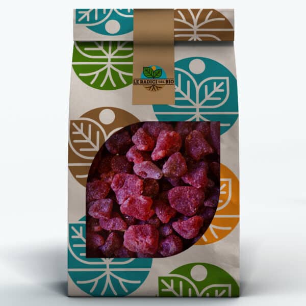 Fragole Intere Essiccate Con Succo Di Mela Bio sfuse 25 g