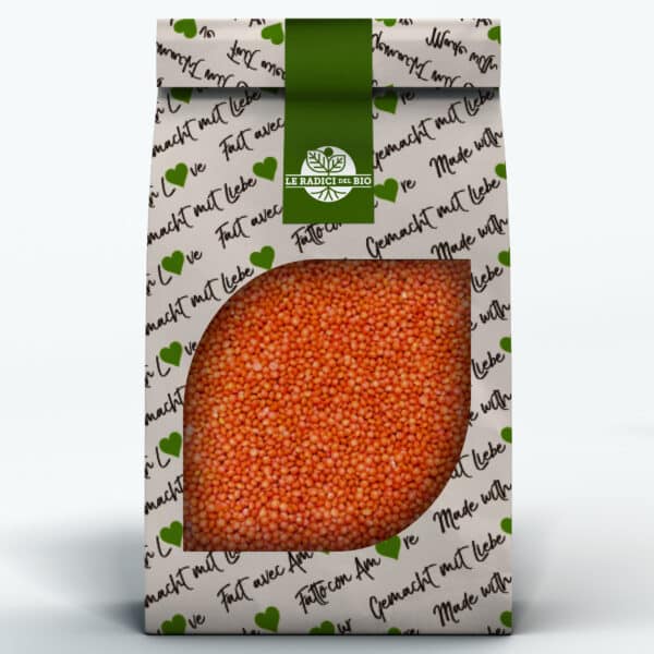 Lenticchie Rosse Decorticate Bio sfuse Italia 100 g